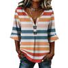 Long Sleeve Shirts for Women Womens Long Sleeve Tops Long Sleeve Tops for Women Womens Long Sleeve T Shirts Casual Striped V Neck Blouse