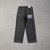 RogueWave New Jeans Kiváló Minőségű Nyomtatott Hímzés Egyenes Szabású Farmer Fekete Nadrág Férfi Farmer Nyomtatás Trend Street Wear Farmer Férfi