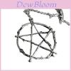 Evil Spirit Lucifers Mark Pendant Necklace With Star Design For Men Women