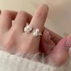 Zircon Pearl Ring Female Index Finger Ring ins Style Design Personality Open Ring