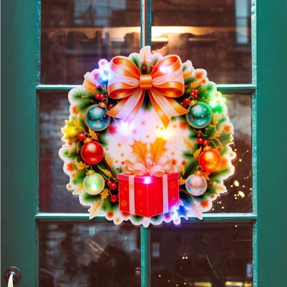 Shining Brightly Christmas Santa Claus LED Ornaments DIY Luminous Decorations  Party Decor