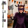 Cosplay Våben til Børn Retro Simulation Plastik Økse Rekvisit Halloween Og Sceneoptræden, Realistisk Stil Letvægts Legetøjsvåben Voksne, Sikker Kostume