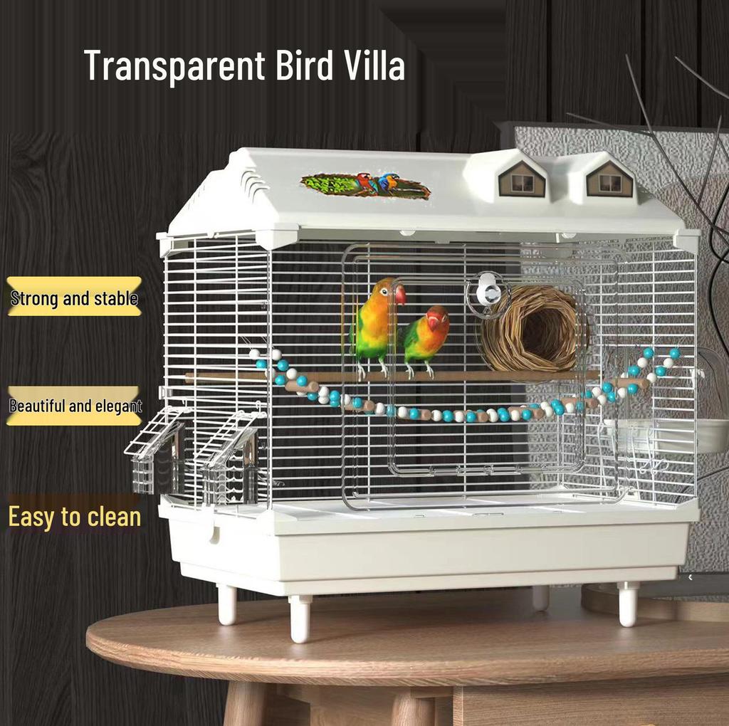 ClearView Zier Vogelkäfig für Finken und Wellensittiche - Großes Villen Design