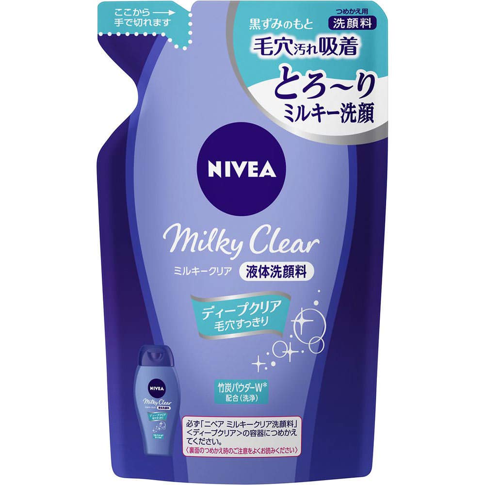 Set of 3 Nivea Milky Clear Deep Clear Citrus Herb 130ml Refills, Scent,