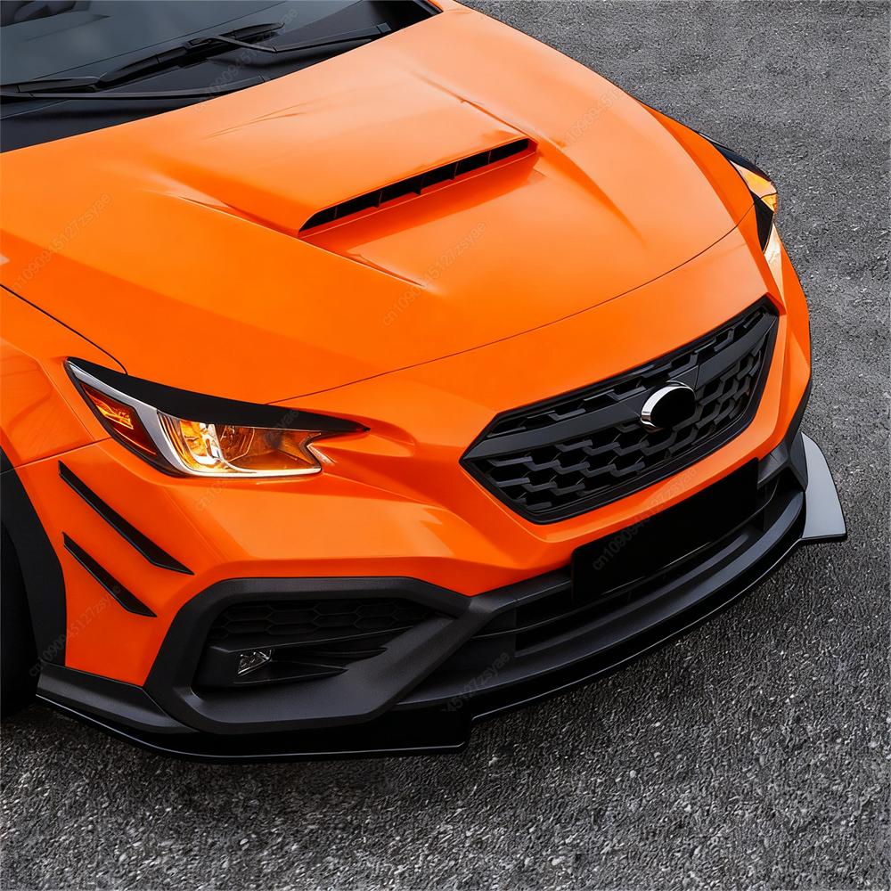 3 Stück Auto Frontstoßstange Lippe Spoiler Splitter Diffusor für Subaru WRX STI VB 2022-2025+ ABS Glänzend Schwarz Bodykits Tuning