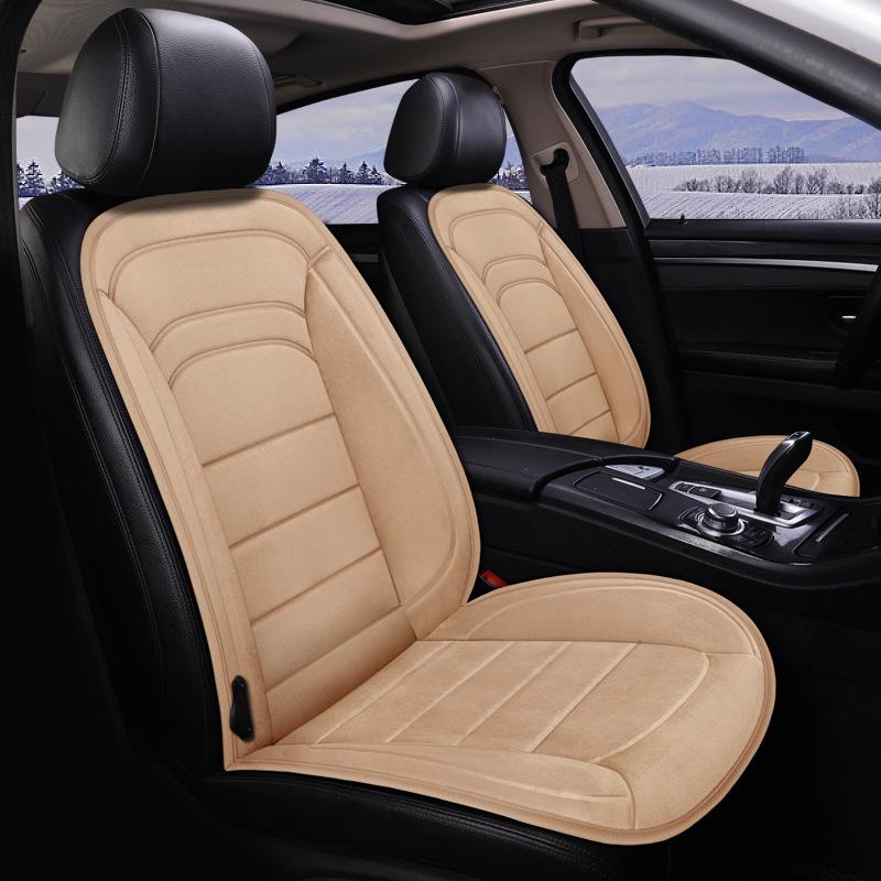 Heated Smart Car Seat Cushion 12V/24V, Four Seasons Imitation Cashmere