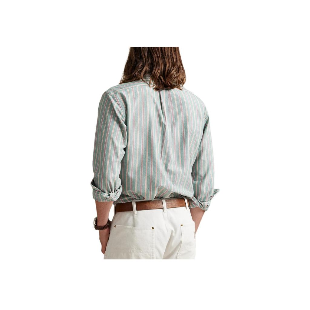 Polo Ralph Lauren Striped Cotton Embroidered Pony Shirt Men tops 710P00630-003