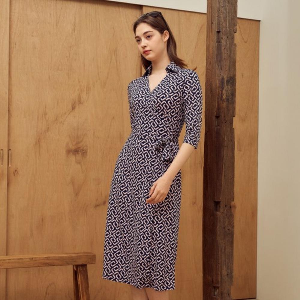 Lipbbam Creora Derosy Cara 3 4 Sleeve Long Wrap Dress Ldm11lj01