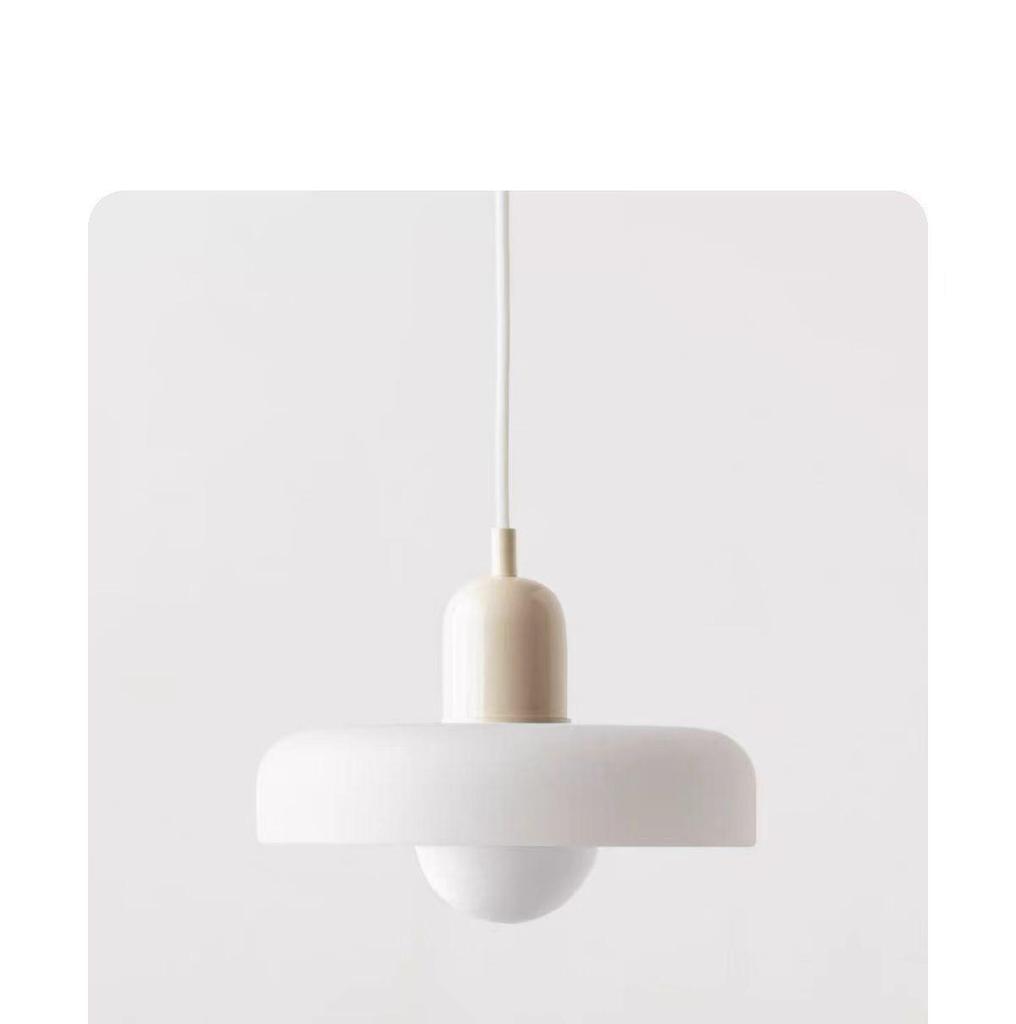 Nordic Retro Colored Glass Chandelier - Creative Single Head for Bedroom, Study, or Bar Counter Decoration