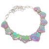 Australian Triplet Opal Necklace 18" Adjustable Chain Heart Gemstone Gift PT 261