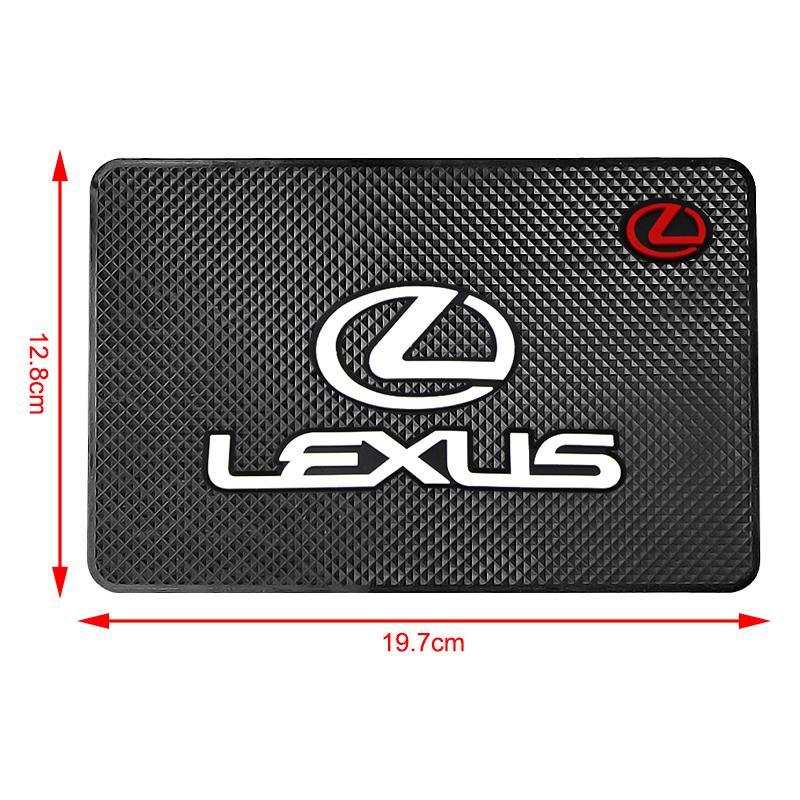 Auto Embleem Anti-Slip Pad Telefoonhouder Antislip Mat Auto Stijling Voor Lexus CT200H ES350 GX460 470 IS250 LS460 NX300 RX300 350 450H