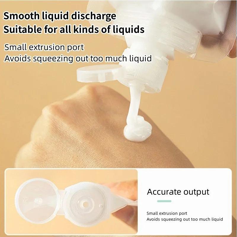 10-30Pcs Reusable Squeeze Travel Pouches Empty Bottles Refillable For Lotion Shampoo Toiletries Liquid Cosmetic Carry On Bag