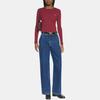 Maison Kitsune Logo Single-Breasted Slim Fit Long Sleeve Knit Sweater Women sweater PW00512KJ0134-0143