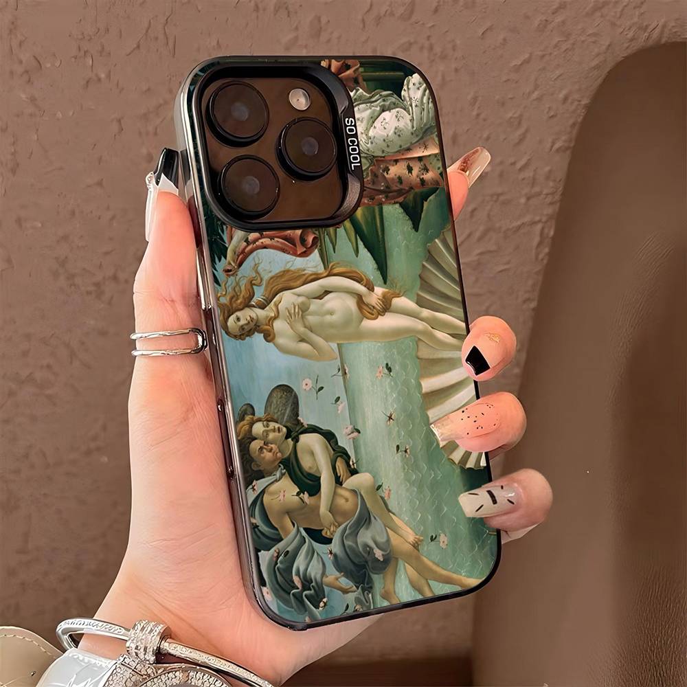 Sandro Botticelli Art Phone Case For iPhone 16 15 14 13 12 11 Pro Max Matte Shockproof Back Anti Fall Matte Cover