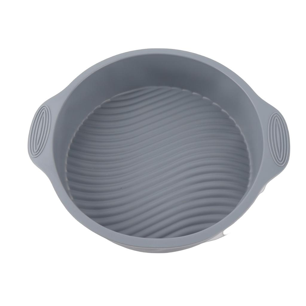 9 Inch Silicone Cake Mold Round Shape Various Baking Pan for Oven (Gray)