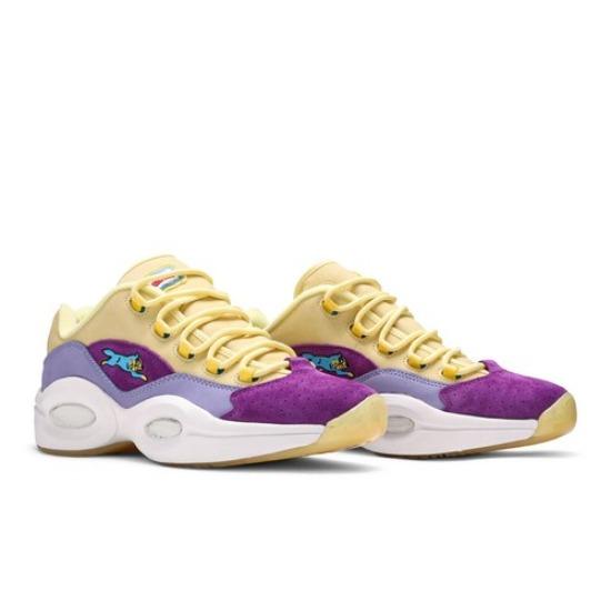 Reebok BBC Ice Cream X Question Low 'Yellow Lilac Glow' G55351 Men's Shoes