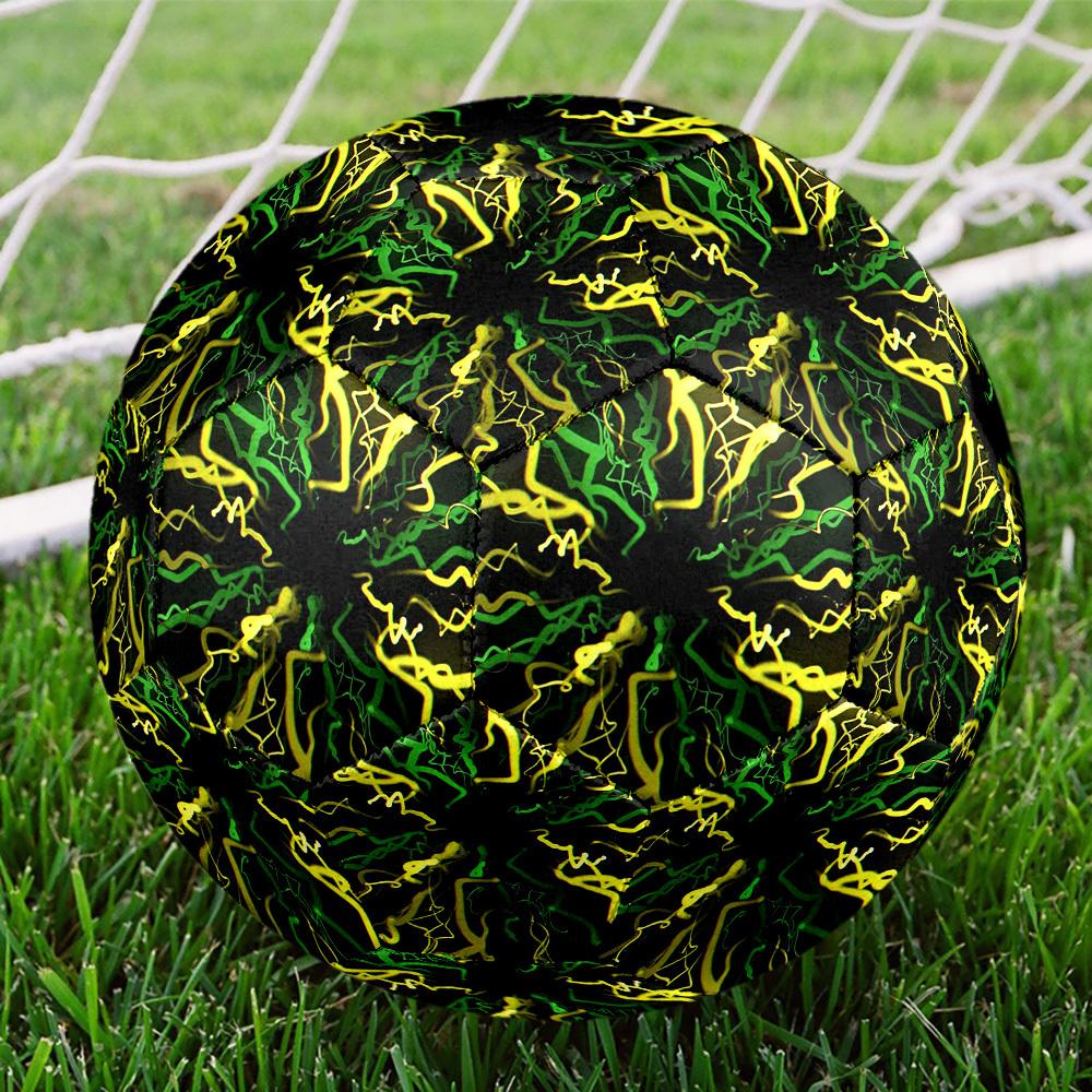 1 Stück Neonlicht-Streifen Größe 5 Fußball Professionelles Spiel Training Fußball Indoor & Outdoor Sportball Leicht Langlebig c6538