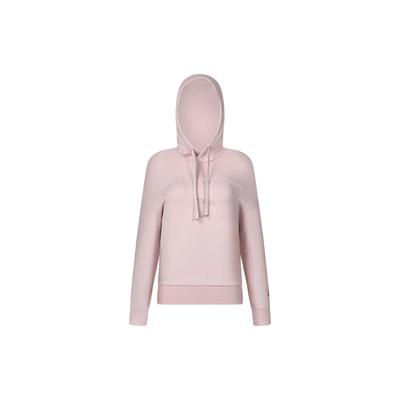 Letter Logo Printed Fitness Hoodie Women Hoodies Light-Purple Red A11W411212F-PK