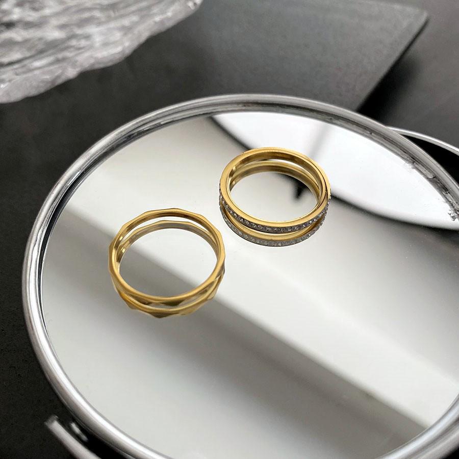 Inel Exquis Coreean cu Diamante, Trendy pentru Femei, pentru Degetul Arătător - Stil Versatil de Designer