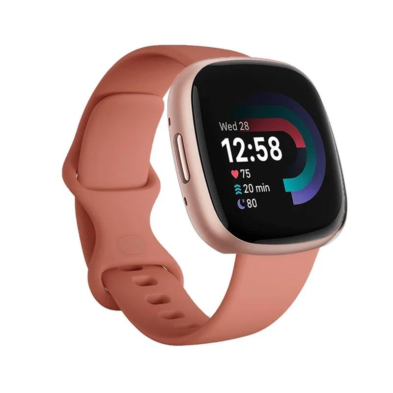 Sport Band For Fitbit Versa 3 Strap Smartwatch Wristband Accessories Watchbands Soft Silicone Bracelet For Fitbit Sense Versa3