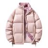 American Men's Trendy Stand Collar Cotton Jacket - Warm Casual Outerwear for Autumn and Winter.