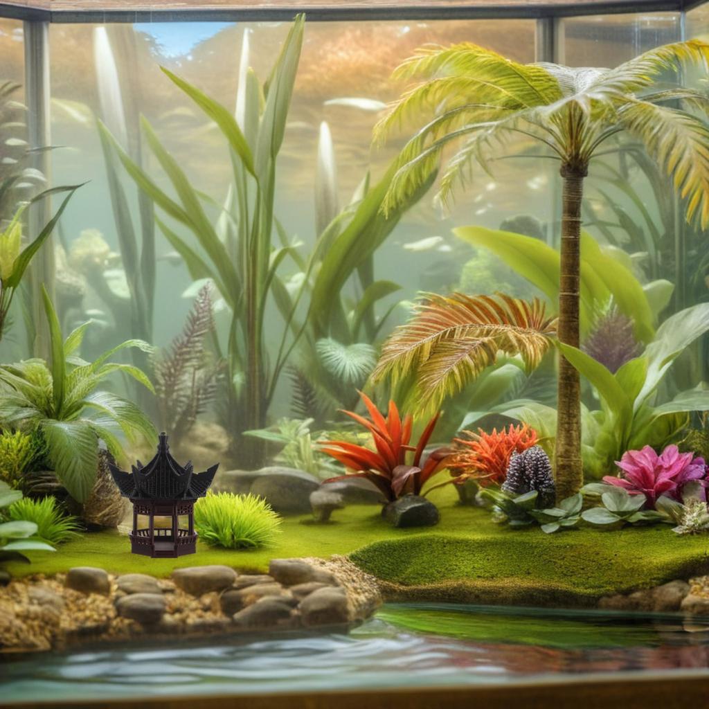 Kompaktes Mini-Landschaftsornament Elegantes Altes Hofdesign für Schreibtisch Kaffeetisch Mini-Gartendekoration