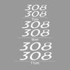 6pcs Vinyl Decal Car Wheel Brake Caliper Covers for Peugeot 308 Logo 306 C  307 406 407 408 2008 5008 107 108 206 207 208 3008 508