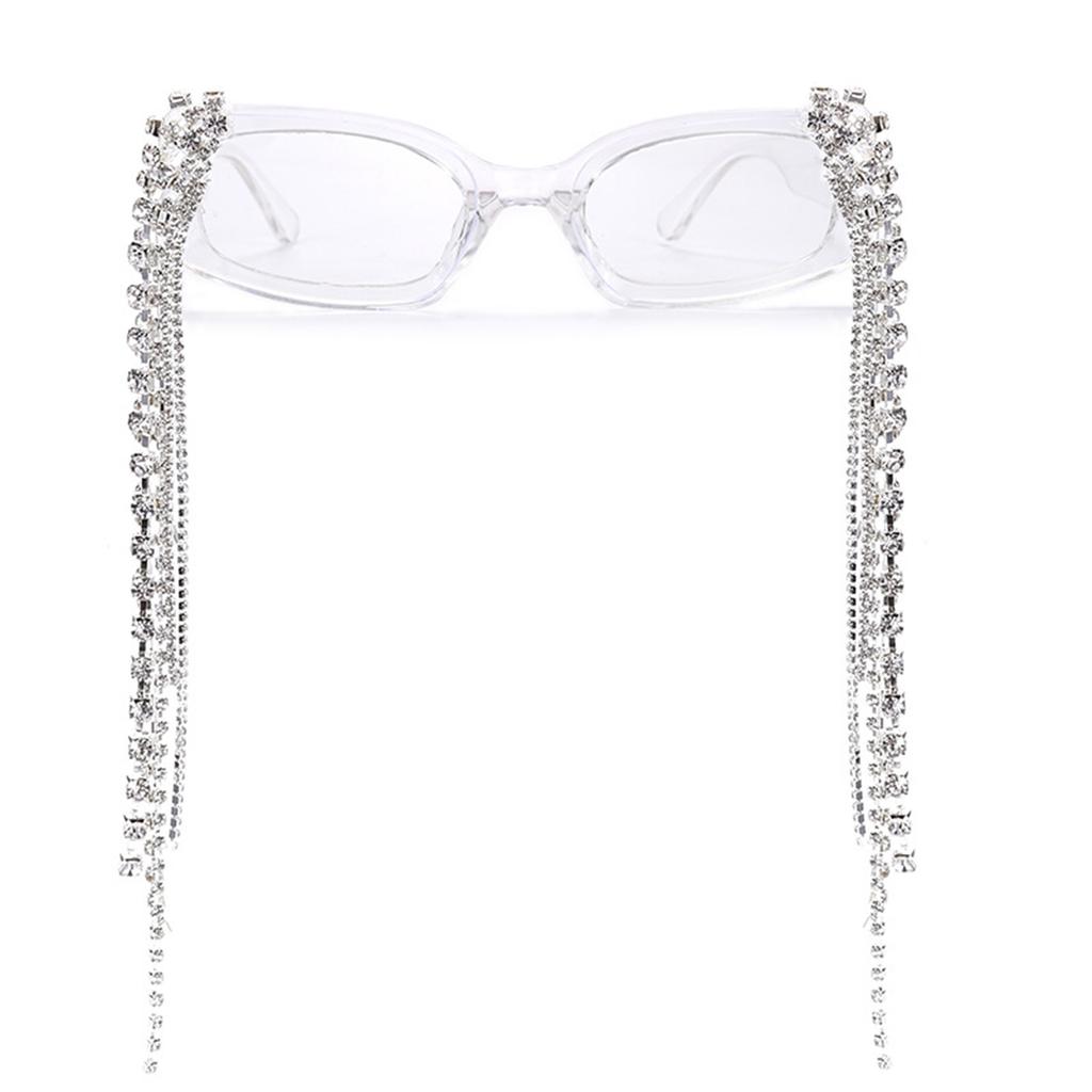Crystal Sunglasses Anti-glare Sunglasses Photo Sunglasses Y2k Sunglasses Rhinestones Tassel Sunglasses Beach Sunglasses