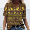 Ancient Egyptian Ethnic Costume 3D Print T-Shirts Women Casual V-Neck Short Sleeve T Shirt Y2K Tees Harajuku Top Female Clothing
