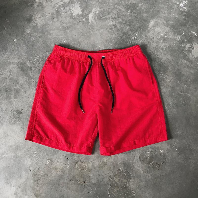 Men's Casual Shorts Solid Color Simple Waterproof Beach Shorts Men’s Pants