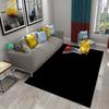Sport Carpet Boxing Gloves Rug Physical Education Rectangle Area Rugs for Adult Yoga Mats Living Room Black Flat Mat Doormat
