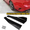 48cm Universal For Kia Stinger 2018-2023 Rear Bumper Splitter Apron Spoiler Side Skirt Extension Body Kit Car