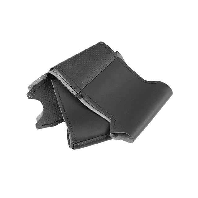 Braid Steering Wheel For Honda Civic 8th MK8 2005 2006 2007 2008 2009 2010 2011 Car Steering Wheel Hand-stitched Leather Cover