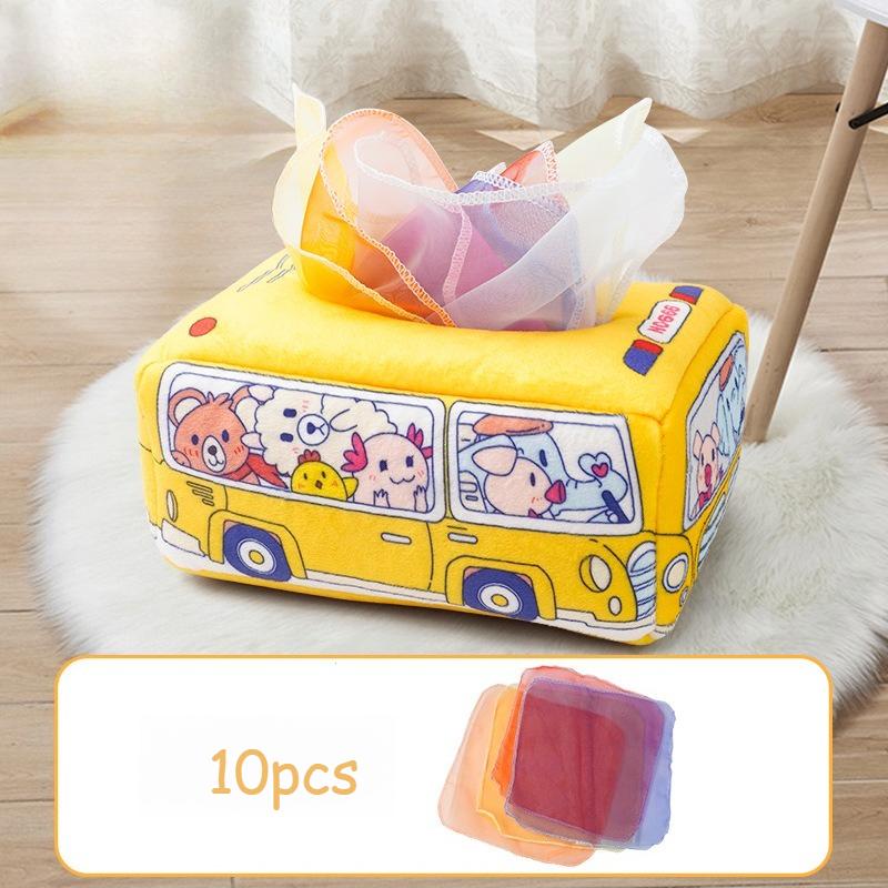 Baby Draw Paper Towel Tearing Tissue Box Baby Puzzle Early Education Montessori Children Cloth Toys Sensory Gift Montessori Toys
