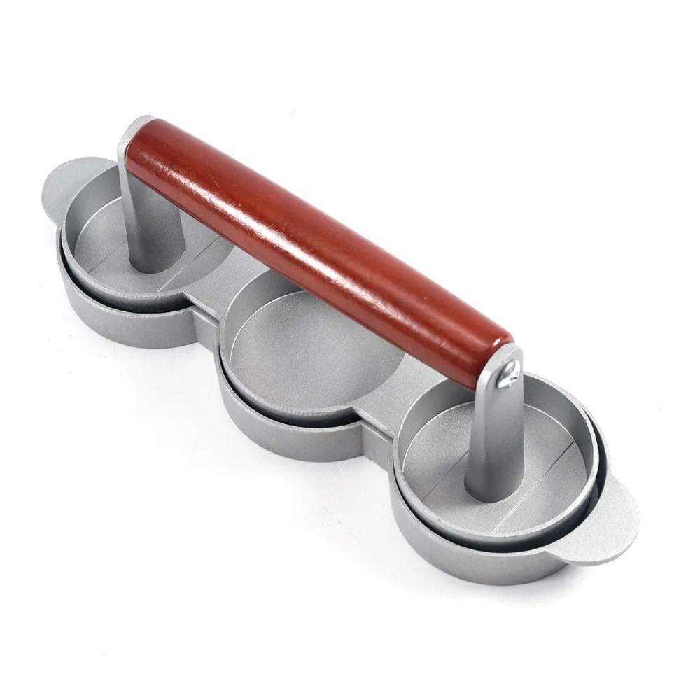 Non-Stick Coating Sausage Patty Maker 3 Patties Capacity Hamburger Patty Mold Cooking