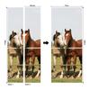 Meiji Creative Environmental Protection Stallion 3D Door Sticker Renovation Self-Adhesive Bedroom Wall Sticker Direct Sales Door Frame