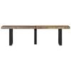 VidaXL Banc 160 cm bois de récupération massif et acier, siège de banc, canapé de banc, banc d'entrée, chaise de banc, banc 4006412