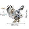 Waterproof Bird Scarer Simulation Owl Pest Control Bird Scare Pendant With Bell With Reflective Hanging Bird Repellent Courtyard