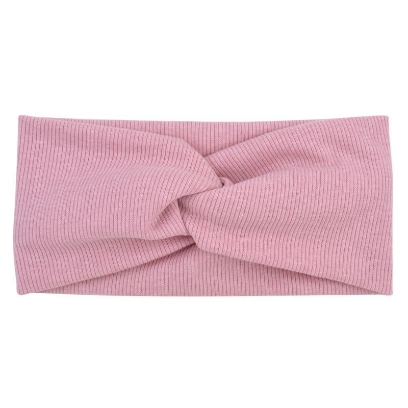 Large Size Baby Headband Girls Yoga Sport Kids Children Adult Women Bandage Solid Twisted Knotted Soft Hair Accessories Turban