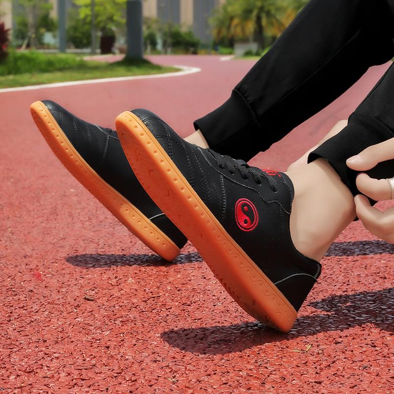 Taijiquan Kung Fu sports shoes women's Chenjiagou Taiji shoes soft beef tendon sole genuine leather martial arts shoes men's practice shoes