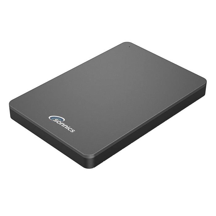 Disque dur externe - sonnics - 1 to - usb 3.1 - ultra mince - compatible pc/mac/console