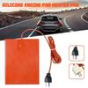 Car Engine Oil Pan Sump Tank Heater Plate Silicone Heating Pad US/EU Plug Rubber Heat Mat Heated Bed Plate Flexible Waterproof