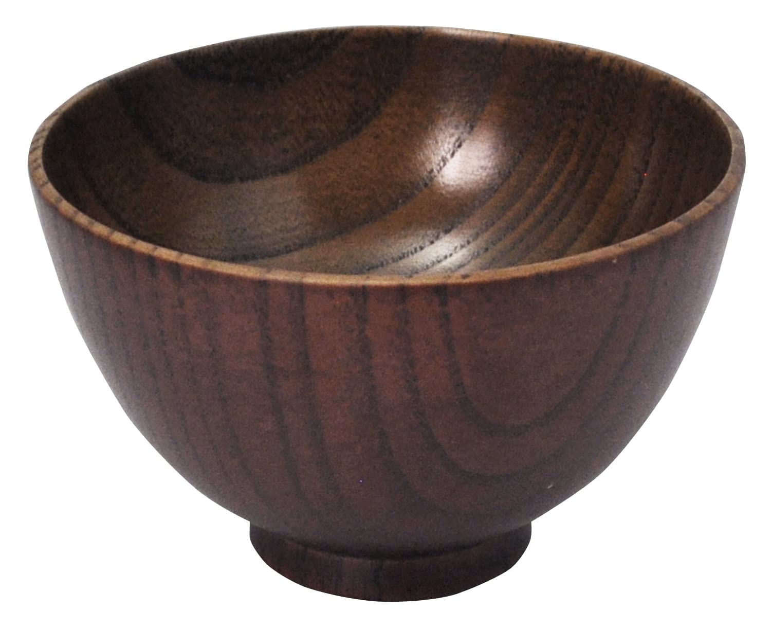 Ishida Wooden Soup Bowl Noble R S Size 67760 Brown коричневый
