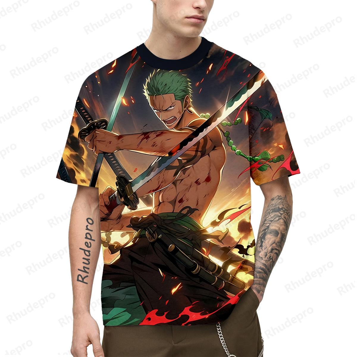 

Новые мужские аниме Monkey D. Luffy 3D Printing Role Play Женские и детские уличные футболки унисекс большого размера 4XL