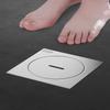 Rustproof Square Floor Clean Out with Cleaning Port 75/110 Plug Drainage Port 304 Stainless Steel Shower Floor Drain Bathroom