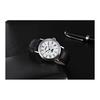 Time100 Multifunctional Men's Watch, Date, Day of the Week, Day/Night Display, Japanese Movement, Black Leather Belt, Office Worker, Popular Item,