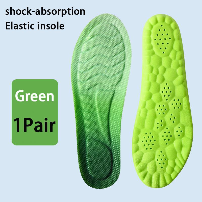Breathable Odor-resistant Soft Insoles Men's Women's Arch Support Sports Insoles Elastic Soles Sneakers Shock-absorbing Insole