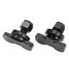 2PCS Airline Track Black L Track Stud Fitting Carbon Steel Galvanized L Track Double Lug Tie Down Fittings Trailer