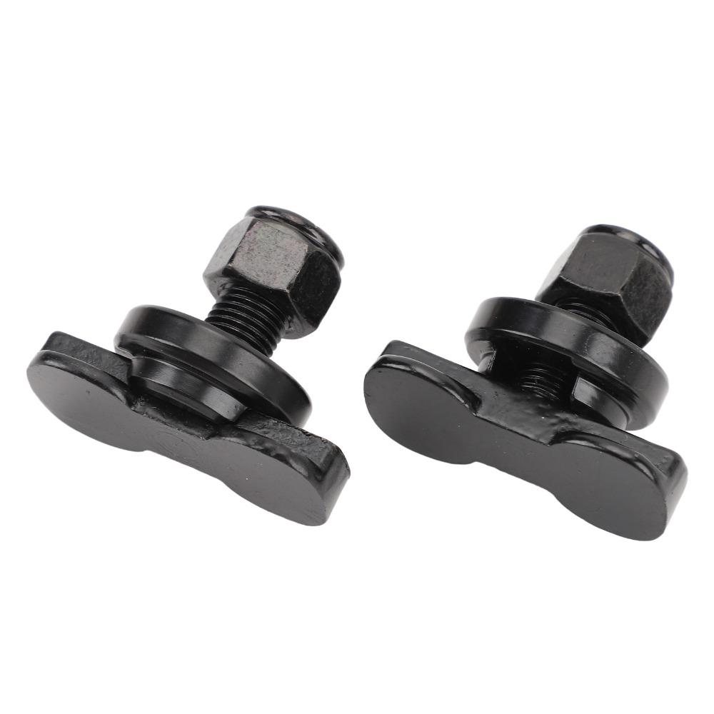 2PCS Airline Track Black L Track Stud Fitting Carbon Steel Galvanized L Track Double Lug Tie Down Fittings Trailer