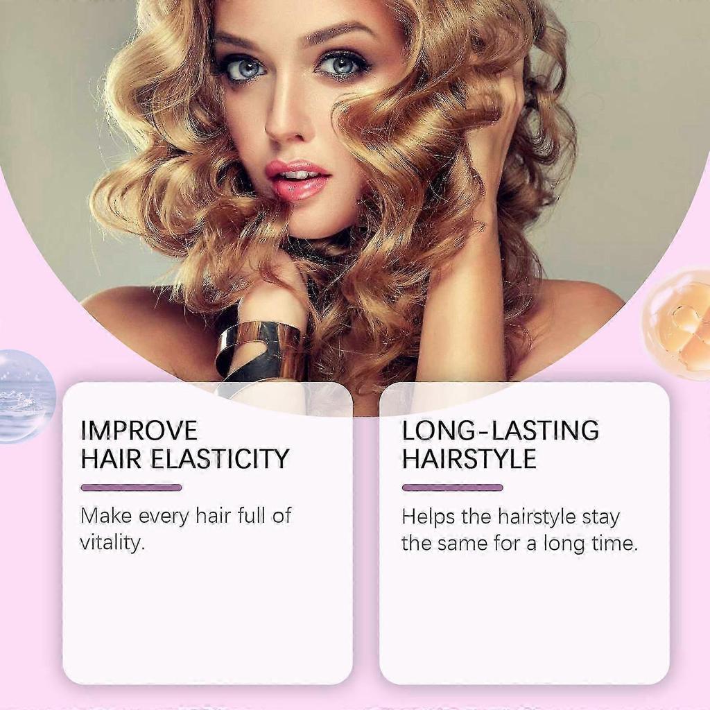 Hoegoa Curling Care and Styling Cream for Natural, Fluffy, and Shiny Hair Styling with Bangs